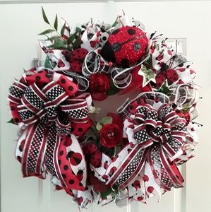 Adorable Large LadyBug Wreath